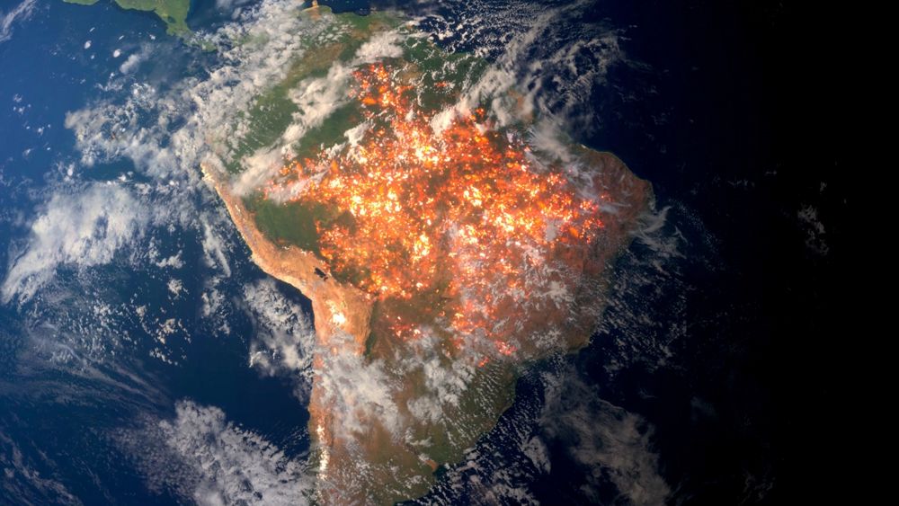 пожар в южнойамерике