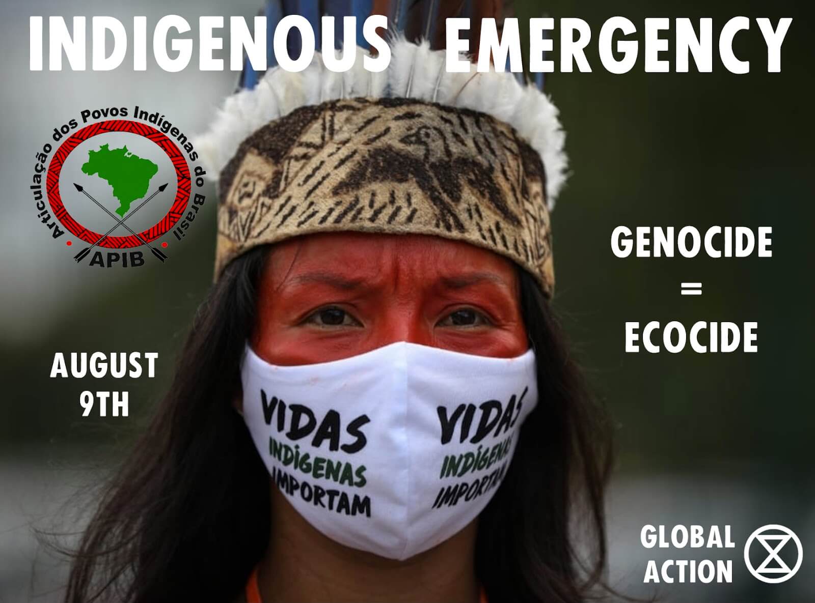 Cartaz para "Emergência Indígena"