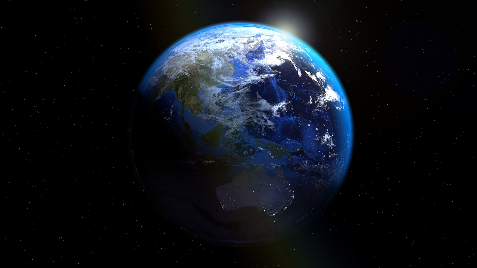 Vista del planeta Tierra desde elespacio.